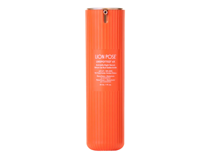 Lion Pose Unspotted 4X Acid Jelly Night Serum, 1 fl oz/30 mL