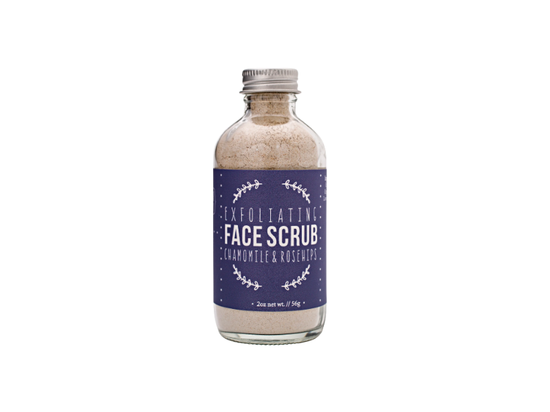 Little Herbal Exfoliating Face Scrub, Chamomile & Rosehips, 2 oz/56 g