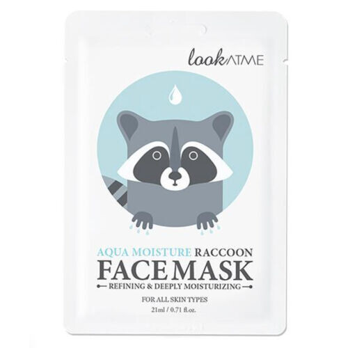 Aqua Moisture Raccoon Face Mask