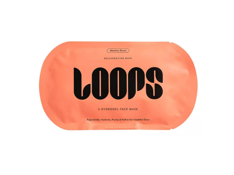 Loops Hydrogel Face Mask, Rejuvenating, Pack of 5