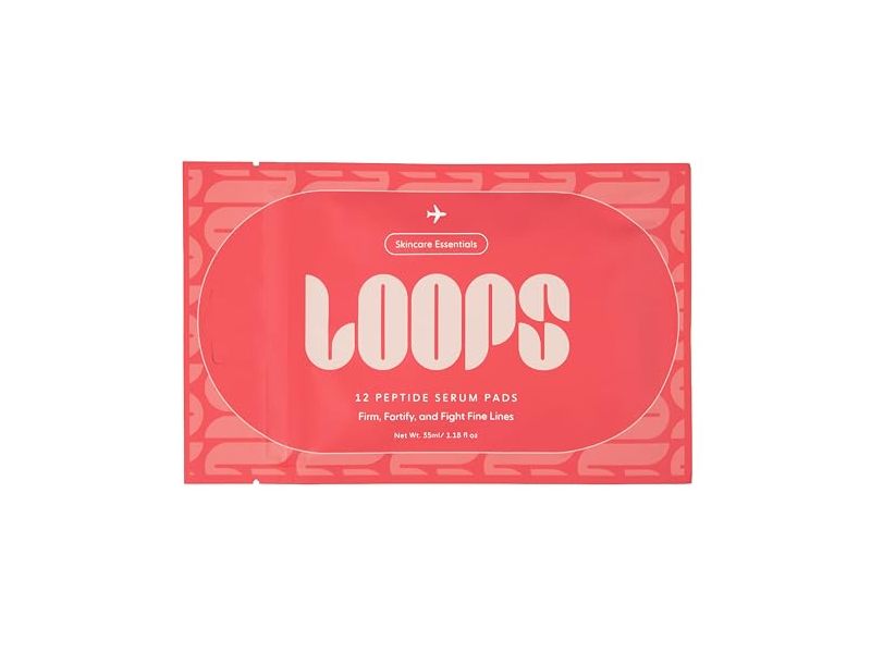 Loops Peptide Serum Pads, 1.18 fl oz/35 mL, 12 Count