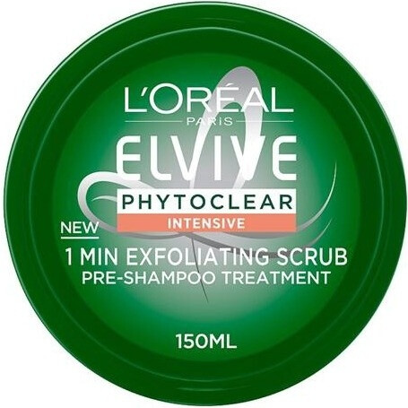 Elvive Phytoclear, Insensitive, 1min Exfoliating Scrub, Pre-shampoo Treatment