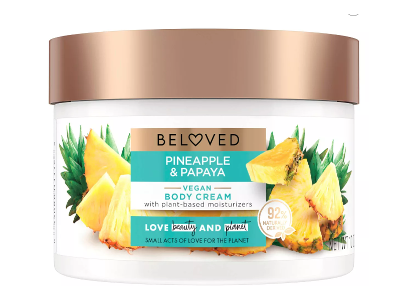Love Beauty & Planet Beloved Pineapple & Papaya Body Cream, 10 oz