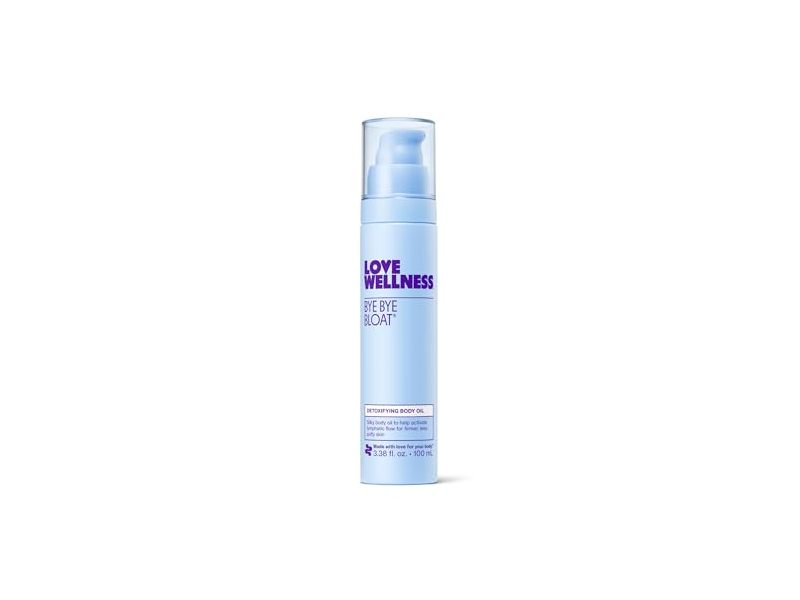 Love Wellness Bye Bye Bloat Detoxifying Body Oil, 3.38 fl oz/100 mL