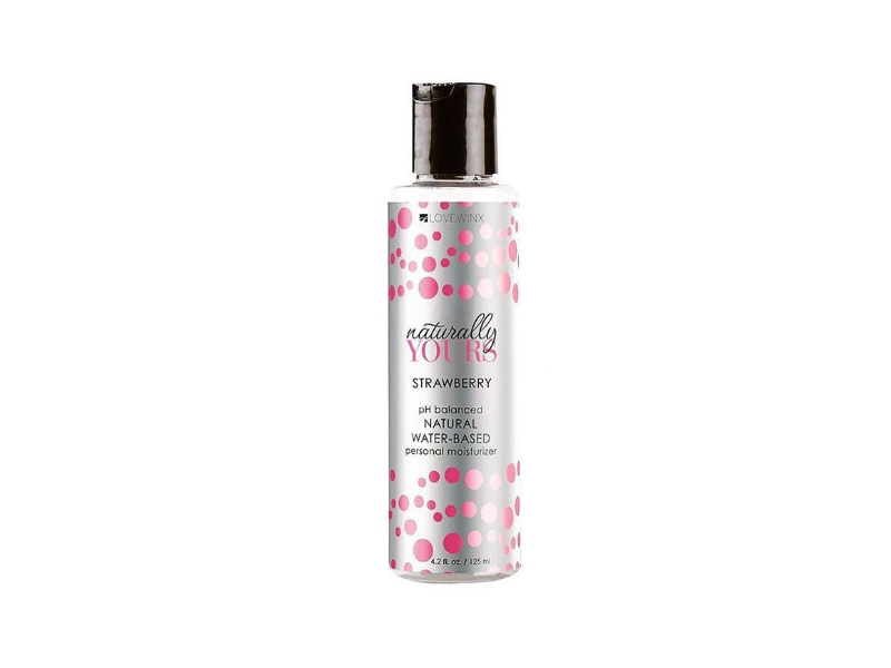 Lovewinx Naturally Yours Personal Moisturizer, Strawberry, 4.2 fl oz/125 mL