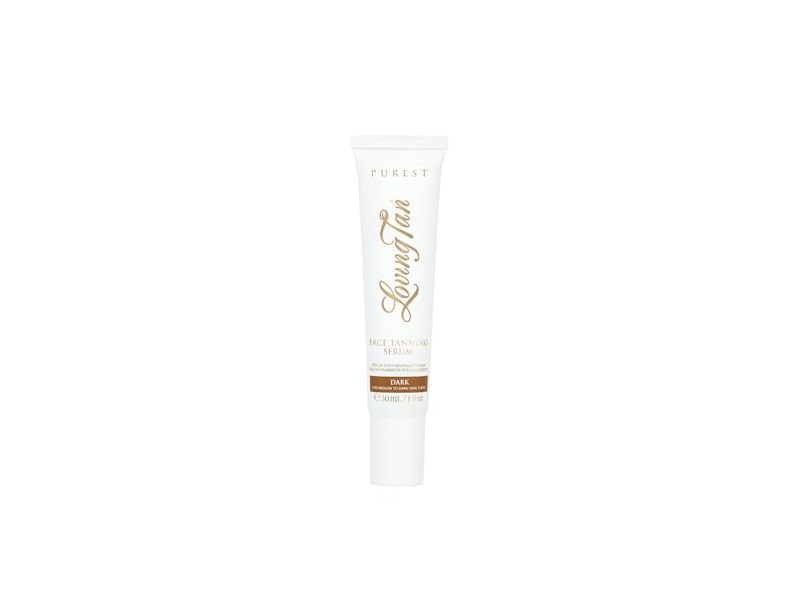 Loving Tan Purest Face Tanning Serum, Dark, 1 fl oz/30 mL