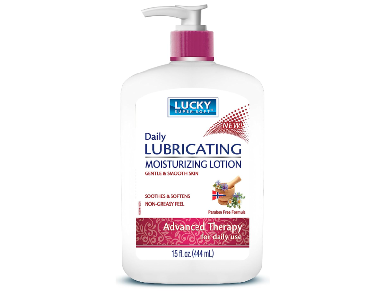 Lucky Super Daily Lubricating Moisturizing Lotion, Advanced Therapy, 15 fl oz/444 mL