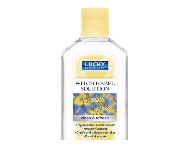 Lucky Super Soft Clean & Refresh Witch Hazel Solution, 8 fl oz/236 mL, 5 Count