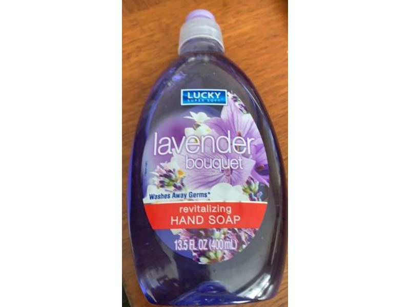 Lucky Super Soft Revitalizing Hand Soap, Lavender Bouquet, 13.5 fl oz/400 mL