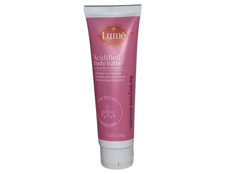 Lume Acidified Body Butter, Pink Peony, 10 oz/28 g