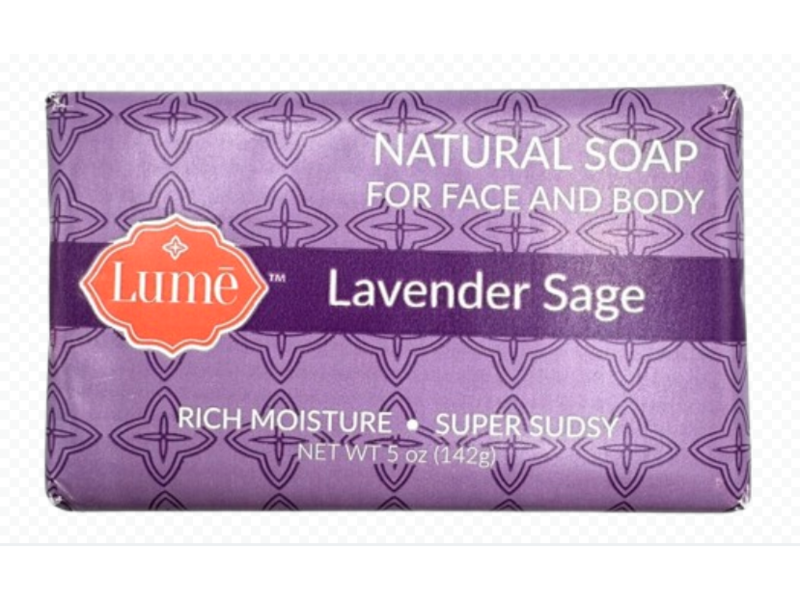 Lume Natural Soap, Lavender Soap, 5 oz/142 g