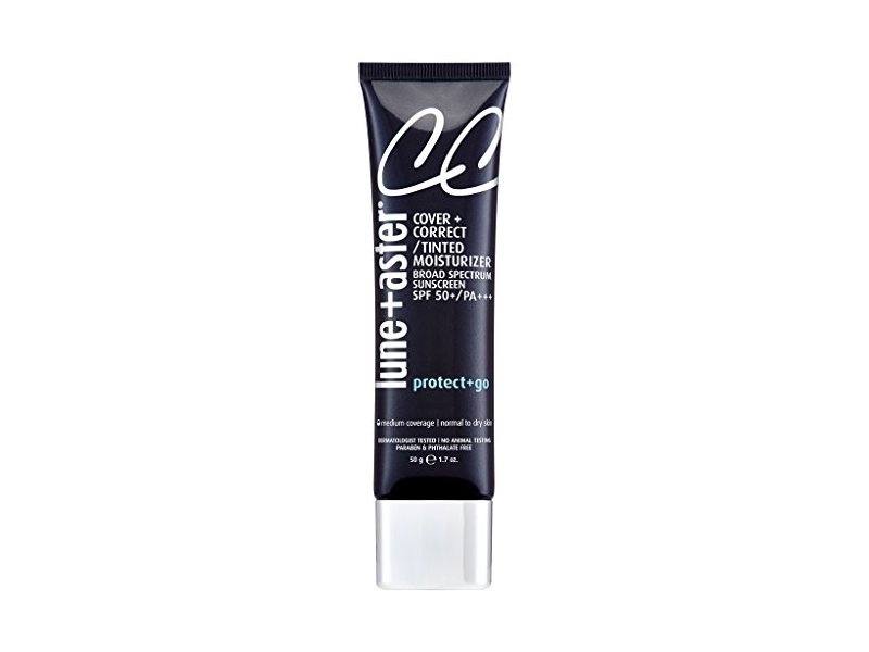 Lune+Aster CC Tinted Moisturizer, Protect + Go, SPF 50+, Medium Coverage, Normal To Dry Skin, 1.7 oz/50 g