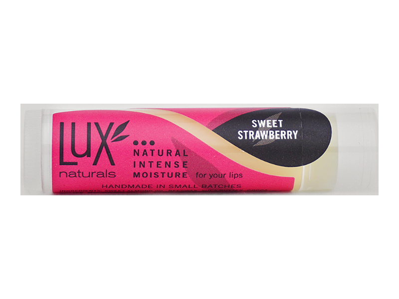 Lux Naturals Intense Moisture Lip Balm, Sweet Strawberry, 0.15 oz