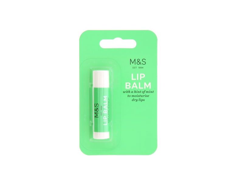 M & S Lip Balm, Hint Of Mint, 4 g