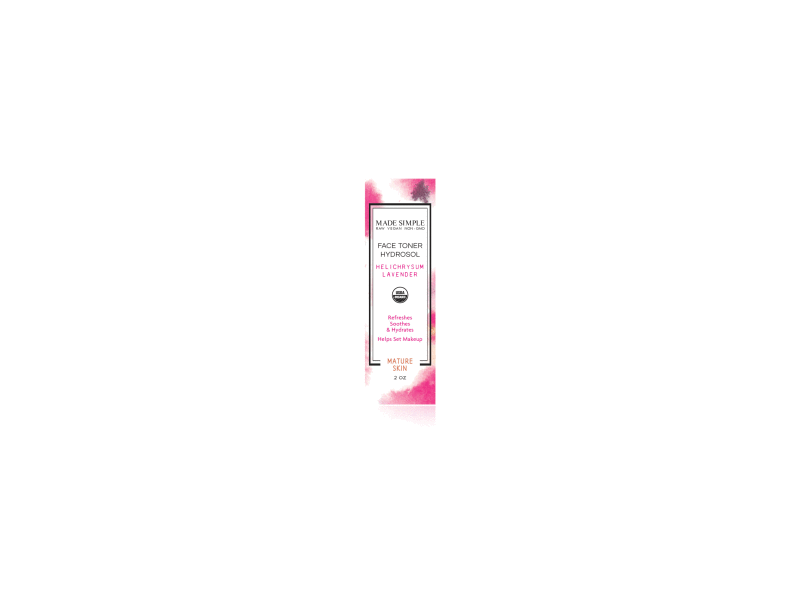 Made Simple Face Toner Hydrosol, Helichrysum Lavender