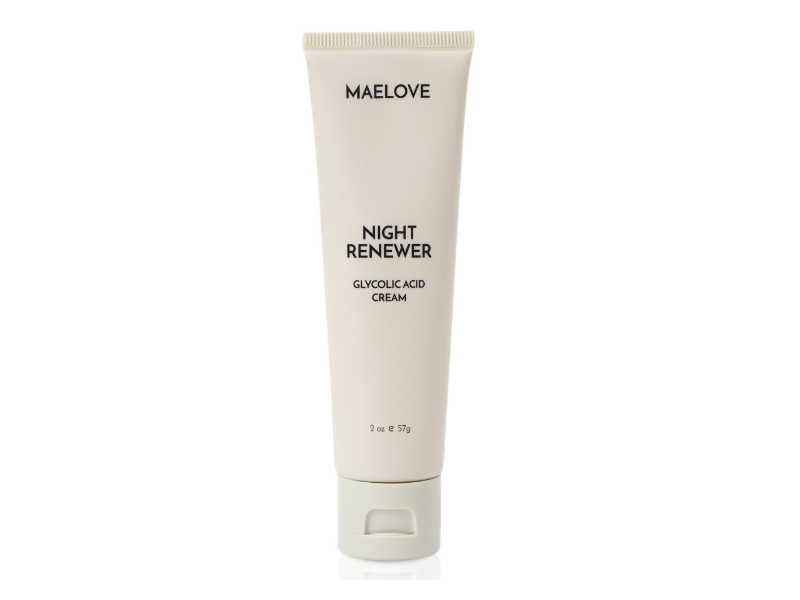 Maelove Night Renewer Cream, Glycolic Acid, 2 oz/57 g