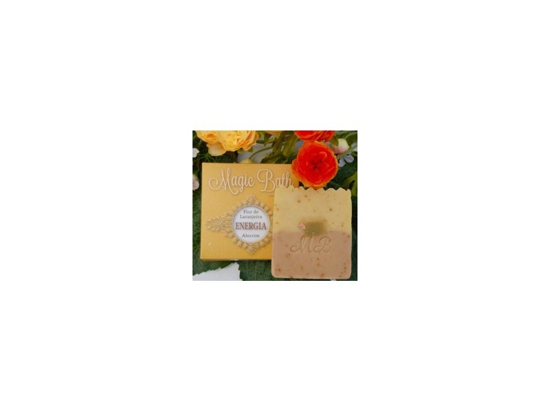 Magic Bath Natural Soap, Flor de Laranjeira Energia Alecrim, 3.5 oz