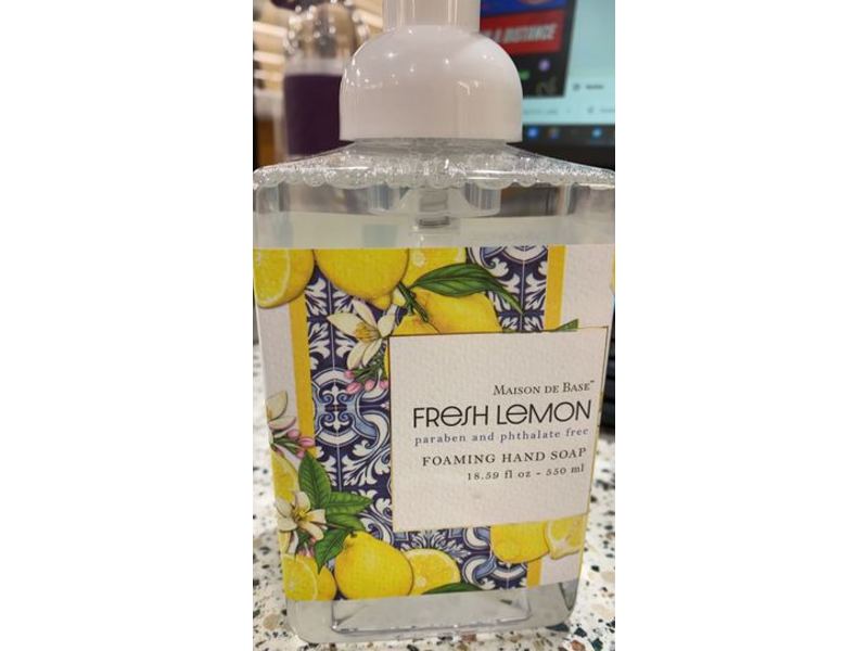 Maison De Base Foaming Hand Soap, Fresh Lemon, 18.59 fl oz/550 mL