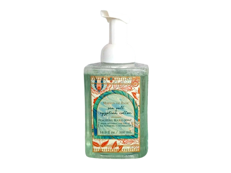 Maison De Base Foaming Hand Soap, Sea Salt + Egyptian Cotton, 16.9 fl oz/500 mL