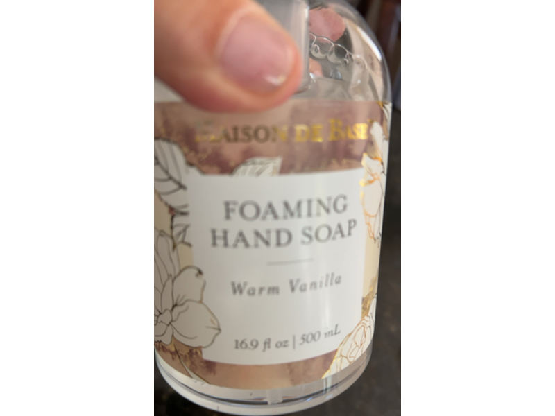 Maison De Base Foaming Hand Soap, Warm Vanilla, 16.9 fl oz/500 mL