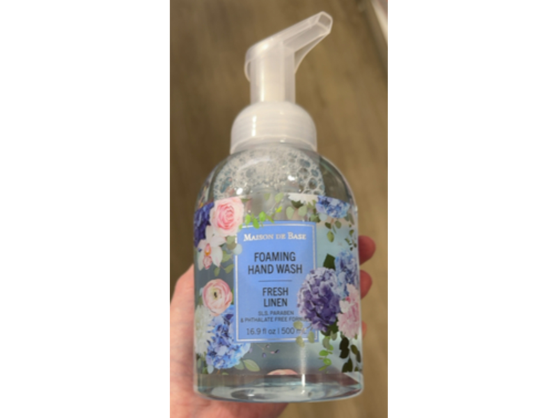 Maison De Base Foaming Hand Wash, Fresh Linen, 16.9 fl oz/500 mL