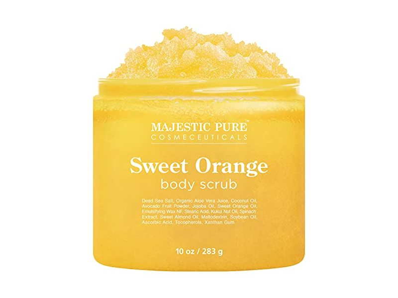 Majestic Pure Body Scrub, Sweet Orange, 10 oz/283 g
