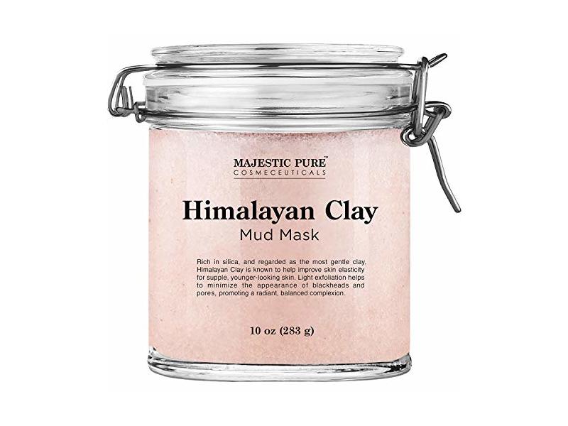 Majestic Pure Himalayan Clay Mud Mask for Face and Body, 10 oz