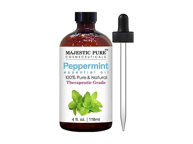 Majestic Pure Peppermint Essential Oil, Pure and Natural, Therapeutic Grade Peppermint Oil, 4 fl. oz.