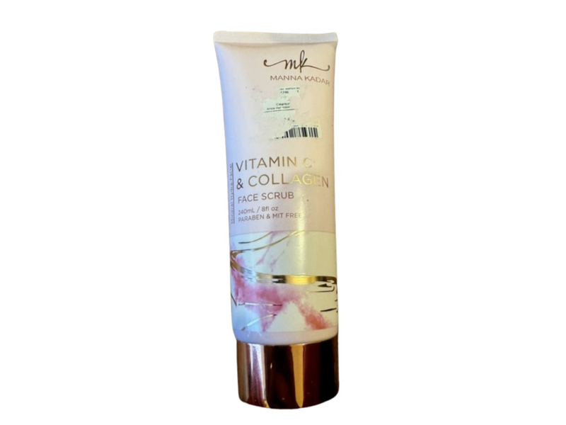 Manna Kadar Face Scrub, Vitamin C & Collagen, 8 fl oz/240 mL