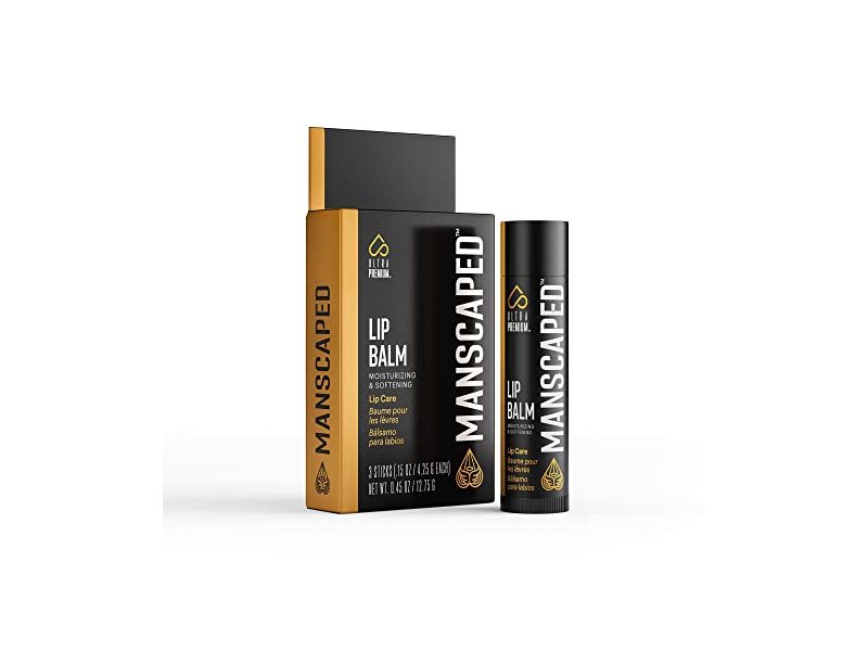 Manscaped Moisturizing & Softening Lip Balm, 0.45 oz/12.75 g, Count Of 3