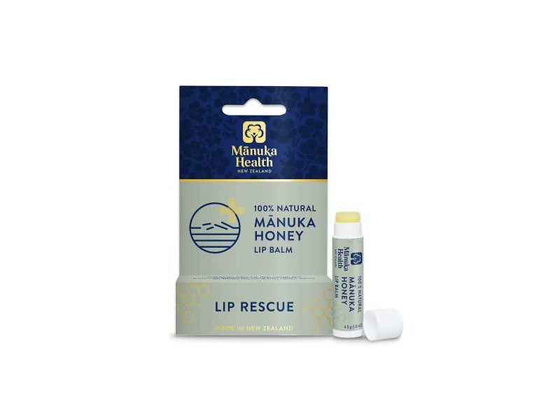 Manuka Health Lip Rescue Lip Balm, Manuka Honey, 0.16 oz/4.5 g