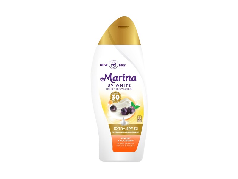 Marina UVWhite Hand & Body Lotion, SPF 30 PA++, 185 mL