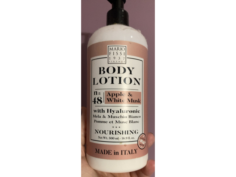 Mario Fissi 1937 Firenze Nourishing Body Lotion, Apple & White Musk, 16.9 fl oz/500 mL
