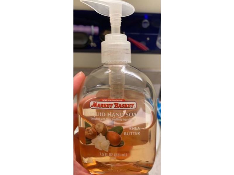 Market Basket Liquid Hand Soap, Shea Butter, 7.5 fl oz / 221 mL