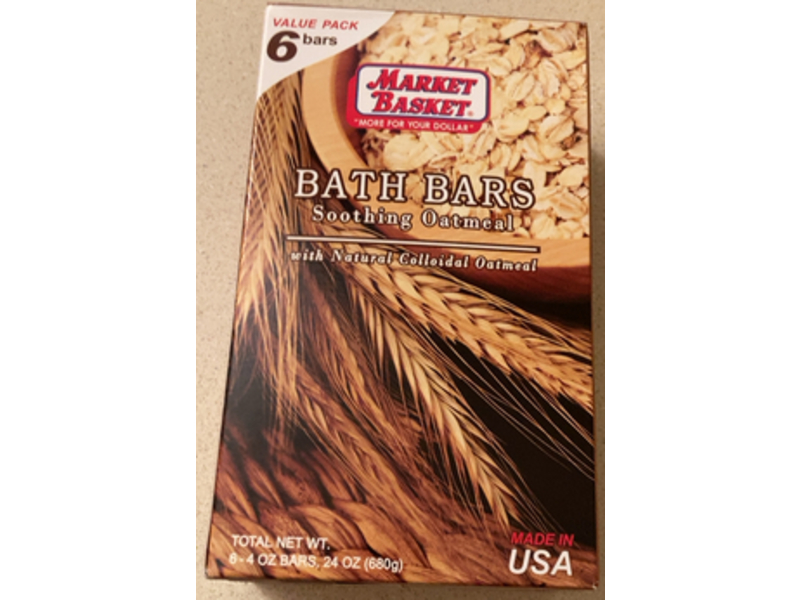 Market Basket Soothing Oatmeal Bath Bars, 24 oz/680 g