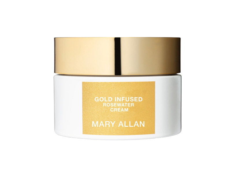 Mary Allan Gold Infused Rosewater & Vitamin C Hydrating Cream, 1.69 fl oz/50 mL