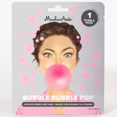 Bubble Bubble Pop Charcoal Bubble Sheet Mask
