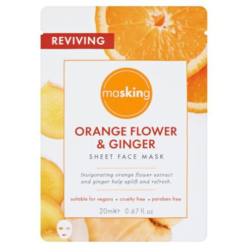 Orange Flower & Ginger Sheet Face Mask
