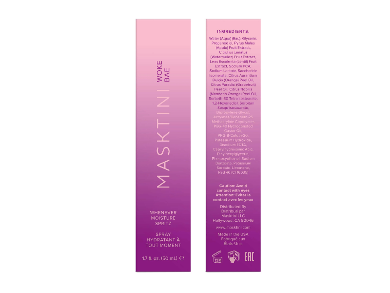 Masktini Whenever Moisture Spritz Spray, 1.7 fl oz/50 mL