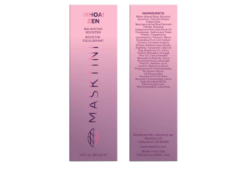 Masktini Whoa! Zen Balancing Booster, 1.0 fl oz/30 mL