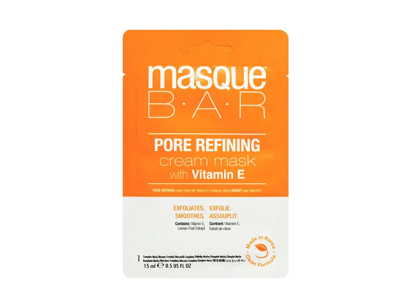 Masque B.a.r Pore Refining Cream Mask, Vitamin E, 0.5 fl oz/15 mL