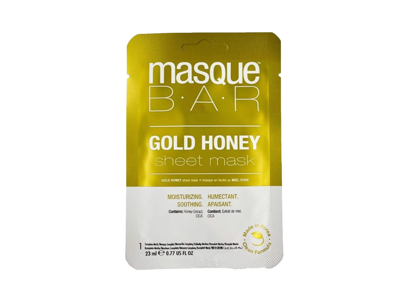 Masque B. A. R Sheet Mask, Gold Honey, 0.77 fl oz/23 mL