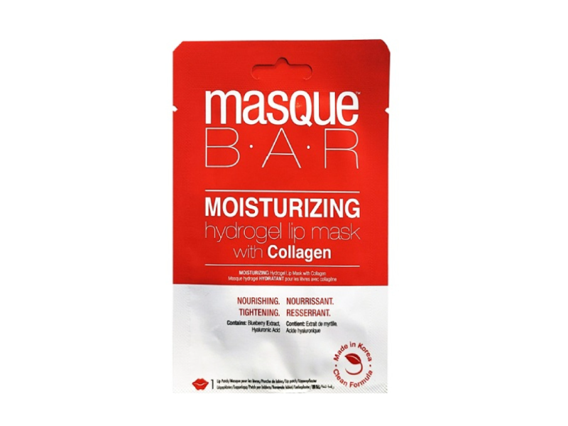 Masque Bar Moisturizing Hydrogel Lip Mask, Collagen, 1 Count