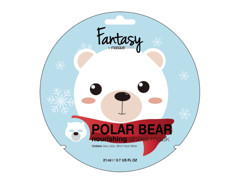 Masquebar Fantasy Nourishing Sheet Mask, Polar Bear, 0.71 fl oz/21 mL