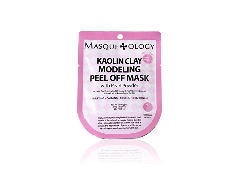 Masqueology Kaolin Clay Modeling Peel Off Mask With Pearl Powder, 0.98 oz.