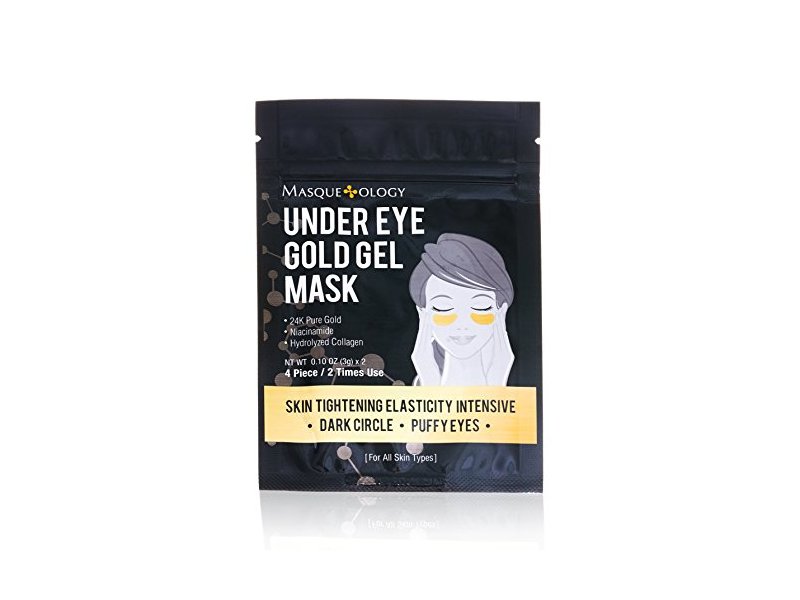 Masqueology Under Eye Gold Gel Mask, 0.10 oz (Pack of 4)
