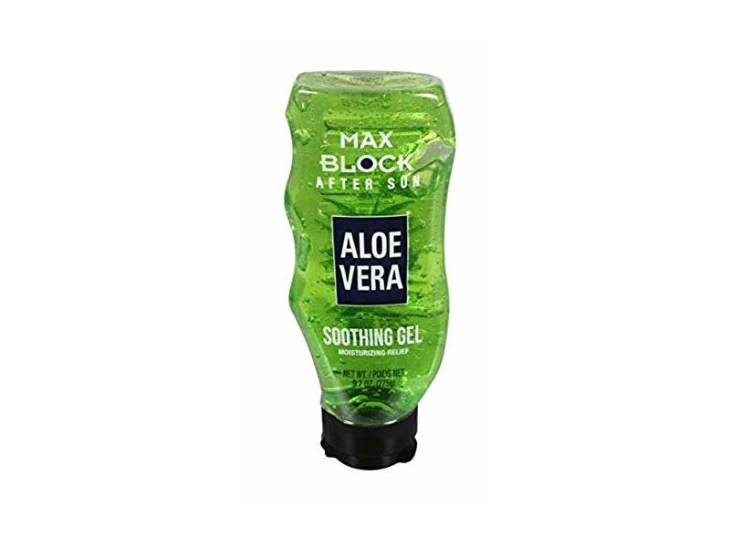 Max Block After Sun Soothing Gel, Aloe Vera, 9.7 oz/275 g