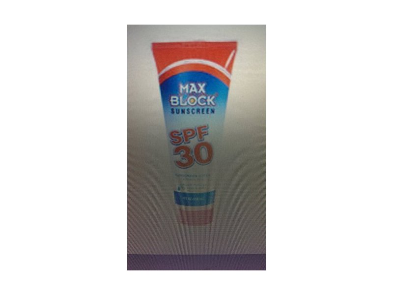 Max Block Sunscreen , SPF 30 suncreen Lotion with Aloe Vera, Very Water & Sweat Resistant, 4 Fl Oz by GI