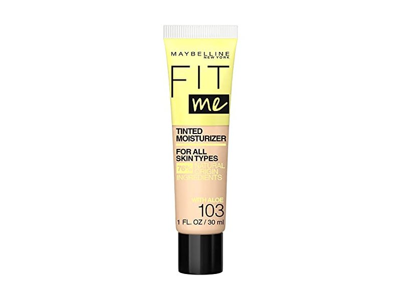 Maybelline New York Fit Me Tinted Moisturizer With Aloe, 103, 1 fl oz/30 mL