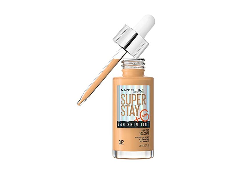 Maybelline New York Super Stay Skin Tint, Vitamin C, 312, 1.0 fl oz/30 mL